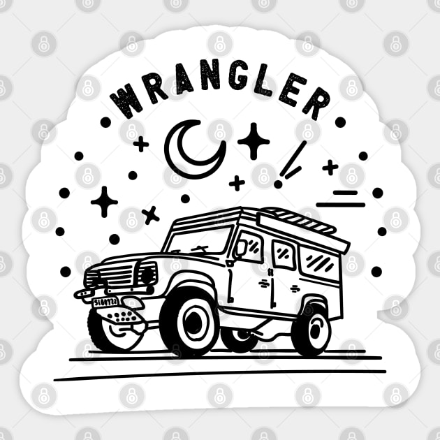 Wrangler Sticker by Vectographers